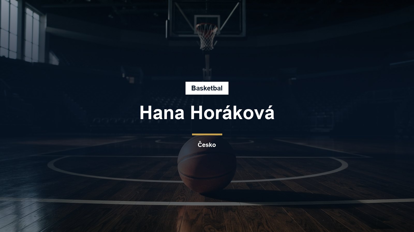 Basketbalový míč pod košem