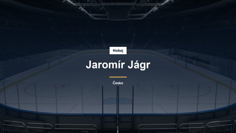 Karta Jaromír Jágr nad prázdnou hokejovou halou