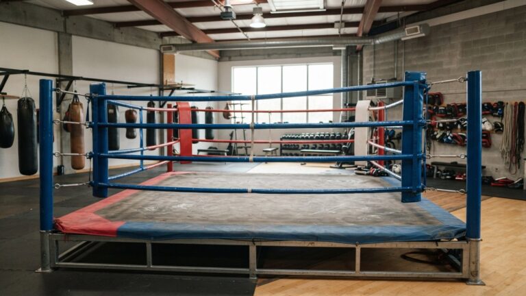 Prázdný ring pro kickbox