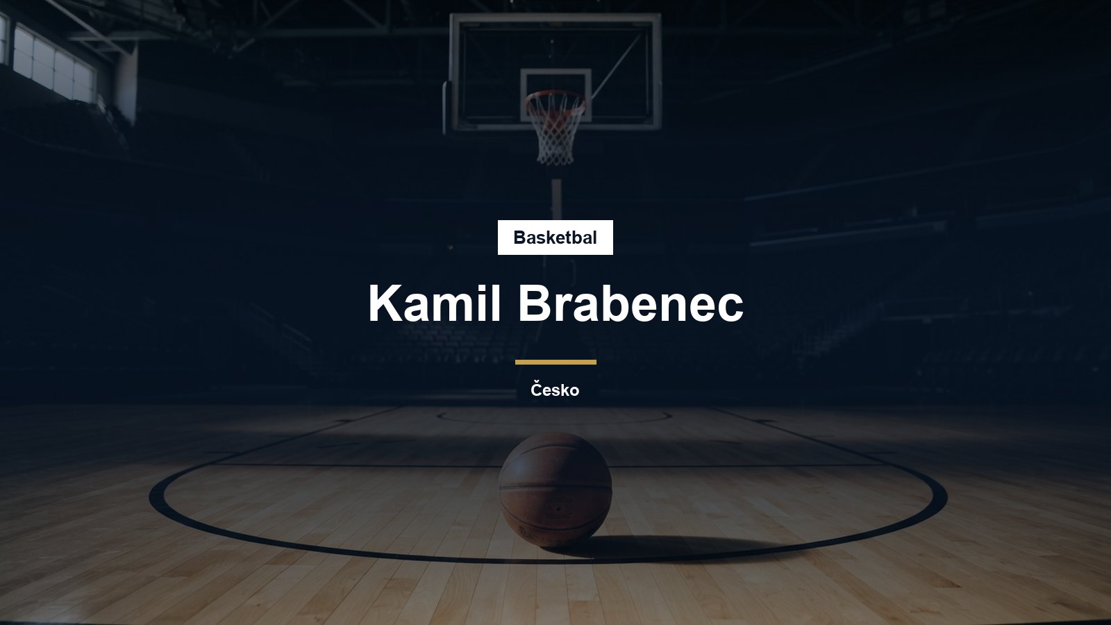 Basketbalový míč pod košem