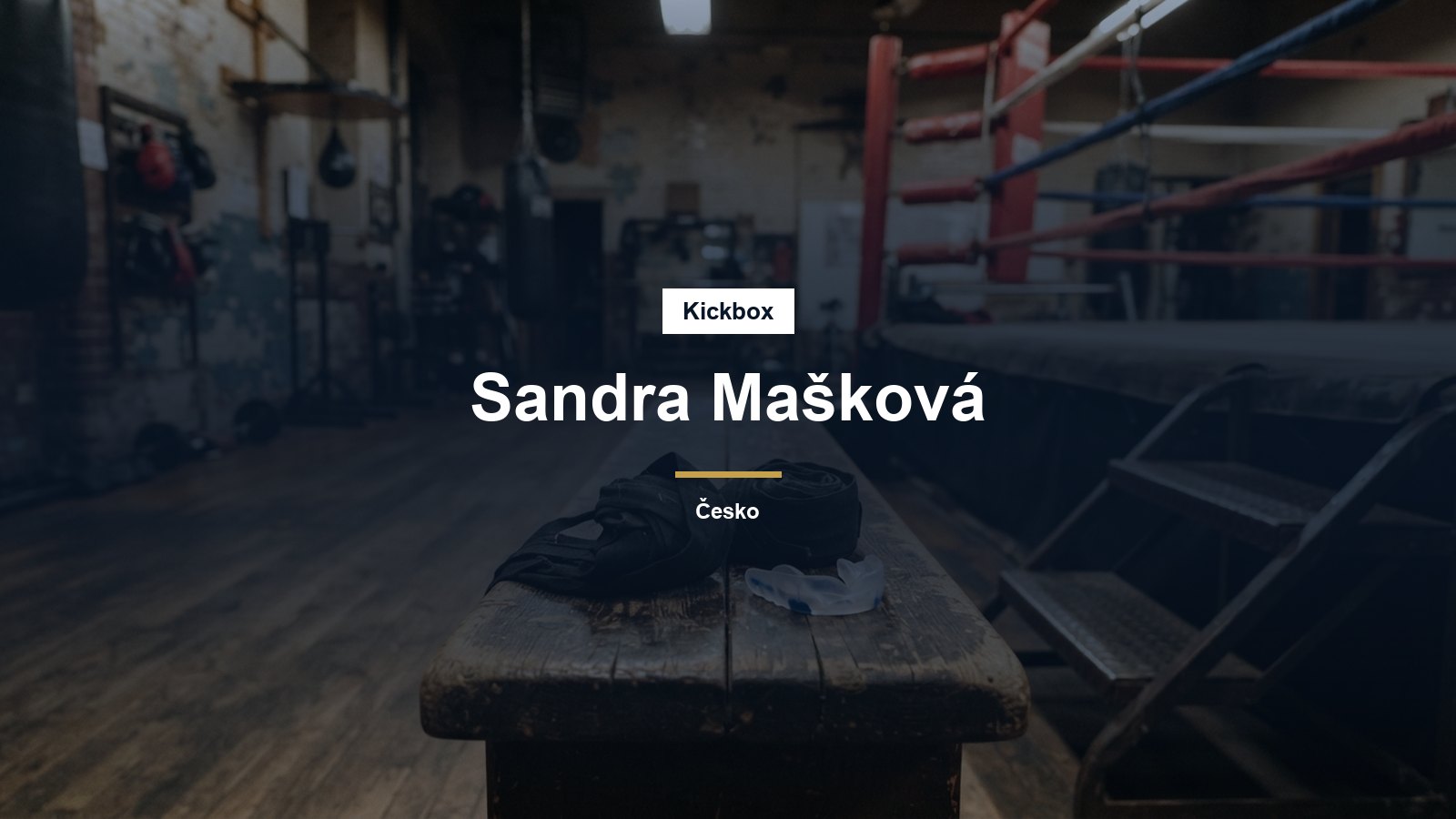 Bandáže a chránič zubů u schůdků do ringu