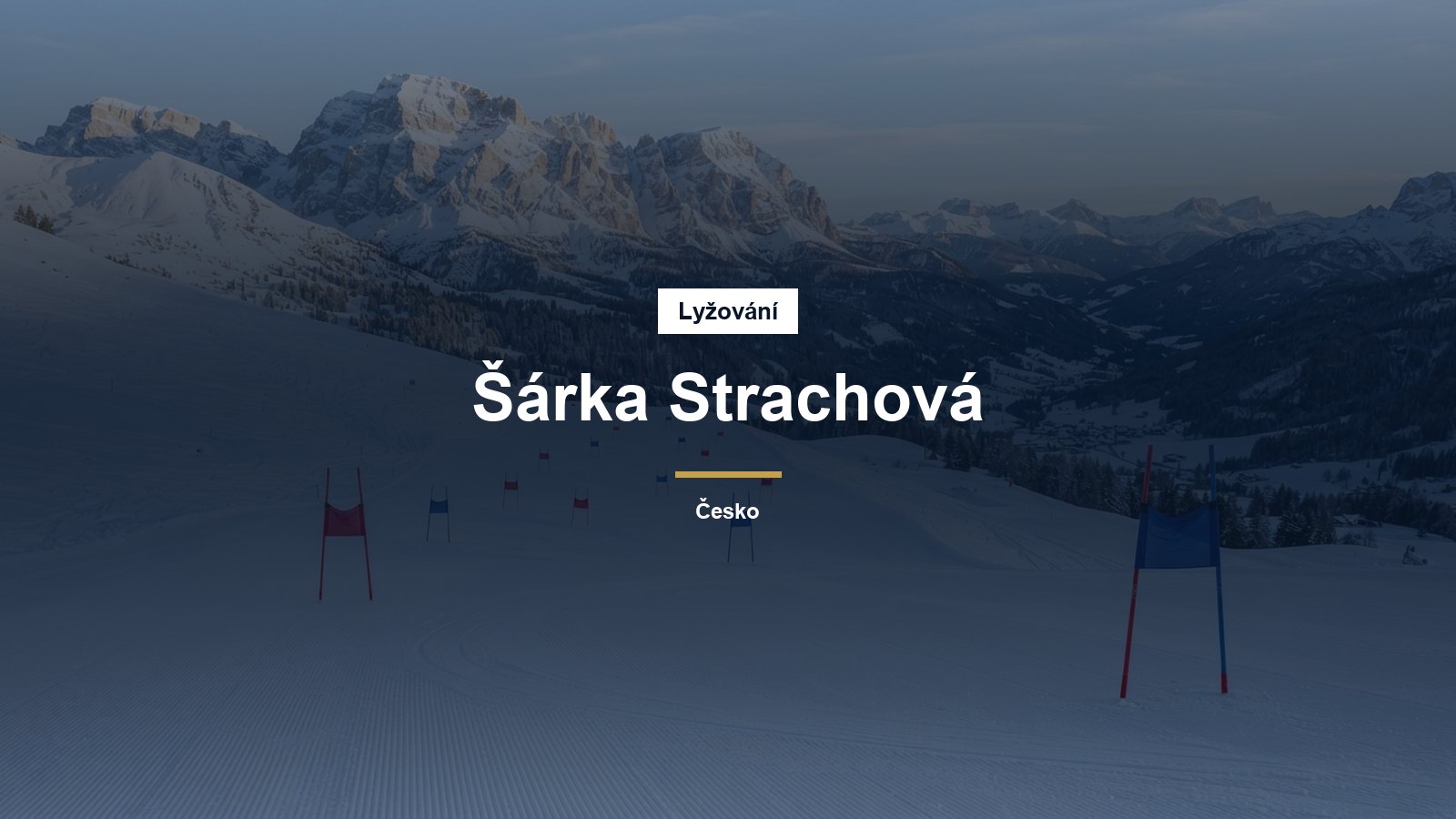 Slalomové branky na sjezdovce