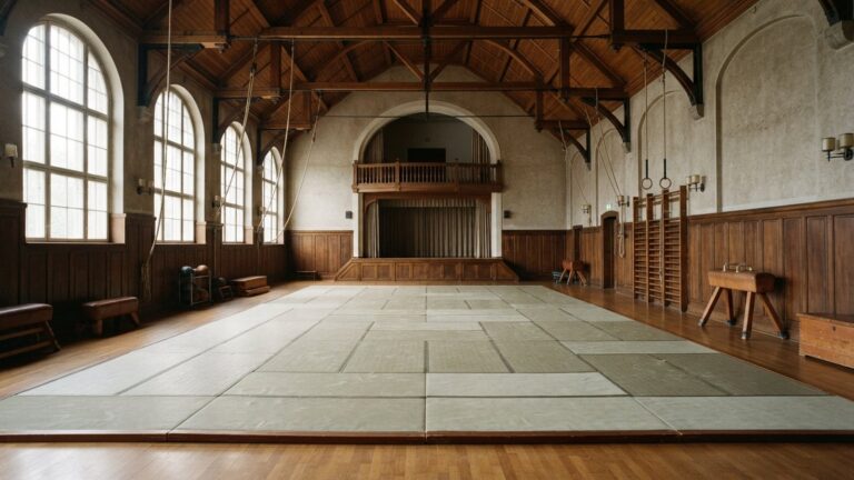 Historický sokolský sál s tatami
