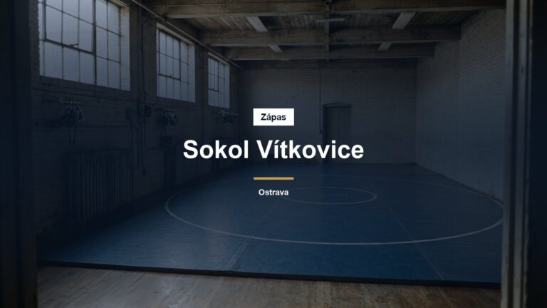 Malá zápasnická tělocvična s jednou žíněnkou