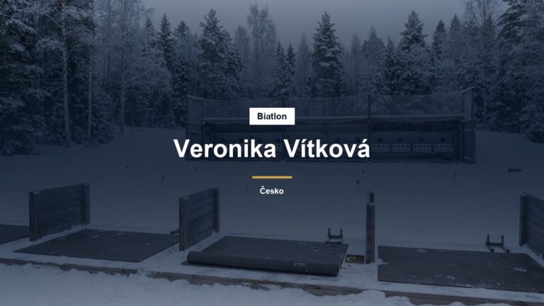 Biatlonová střelnice se sněhem