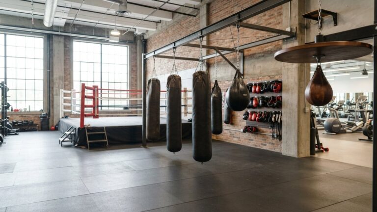 Boxerský koutek ve fitness centru