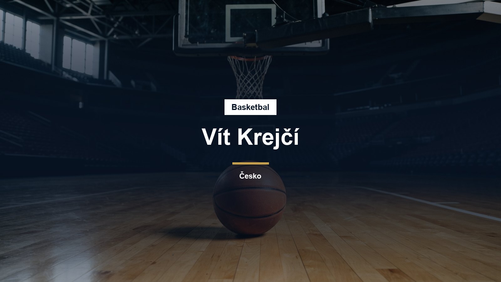 Basketbalový míč pod košem